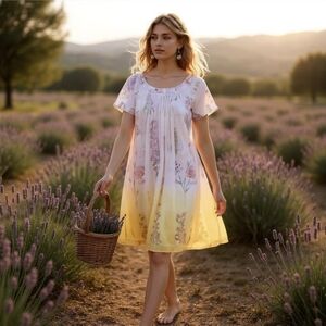 Anthropologie HD in Paris Floral Dress 8 – Ombre Cottagecore Garden Wedding